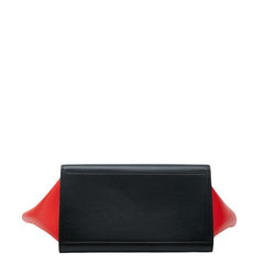 セリーヌ トラペーズ ハンドバッグ ショルダーバッグ 2WAY ベージュ レッド ブラック レザー レディース CELINE 【中古】