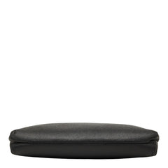 バレンシアガ ロゴ クラッチバッグ ブラック レザー メンズ BALENCIAGA 【中古】