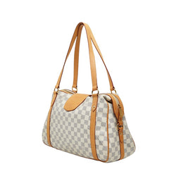 ルイ ヴィトン ダミエ アズール ストレーザPM ハンドバッグ トートバッグ N42220 ホワイト アイボリー PVC レザー レディース LOUIS VUITTON 【中古】