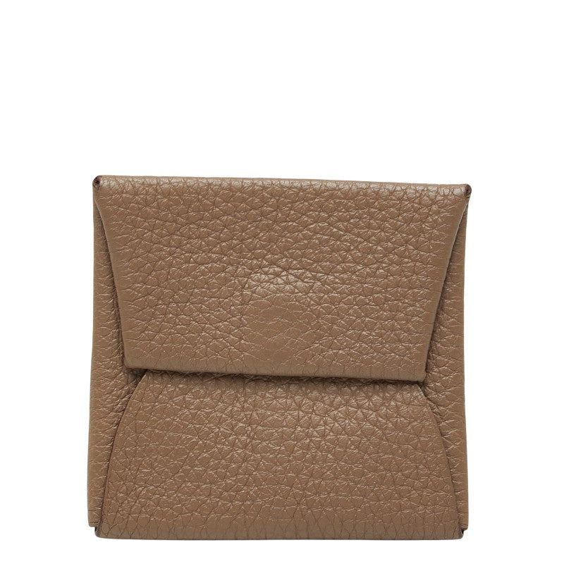 エルメス バスティア コインケース 小銭入れ □O刻印 エトゥープ ベージュ系 トリヨンクレマンス レディース HERMES 【中古】