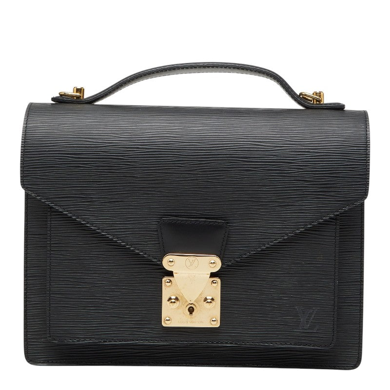 ルイ ヴィトン エピ モンソー ハンドバッグ M52122 ノワール ブラック レザー レディース LOUIS VUITTON 【中古】