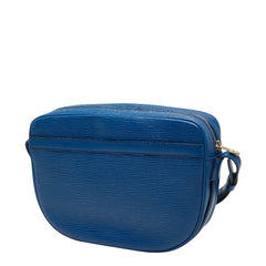 ルイ ヴィトン エピ ジュヌフィーユ 斜め掛け ショルダーバッグ M52155 トレドブルー レザー レディース LOUIS VUITTON 【中古】