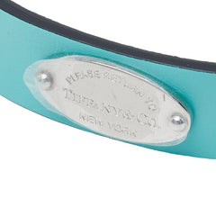 ティファニー ロゴ 首輪 犬 ペット ブルー レザー レディース TIFFANY&Co. 【中古】