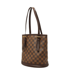 ルイ ヴィトン ダミエ マレ トートバッグ ショルダーバッグ バケツバッグ N42240 ブラウン PVC レザー レディース LOUIS VUITTON 【中古】