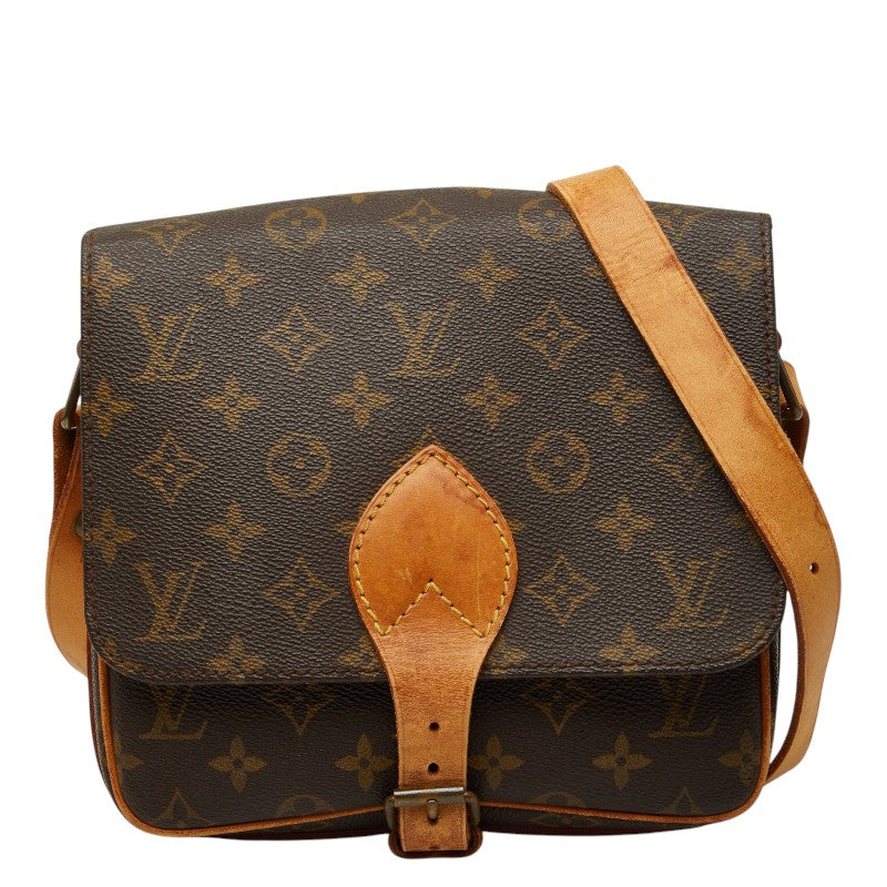 ルイ ヴィトン モノグラム カルトシエールMM 斜め掛け ショルダーバッグ M51253 ブラウン PVC レザー レディース LOUIS VUITTON 【中古】