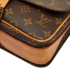 ルイ ヴィトン モノグラム カルトシエールMM 斜め掛け ショルダーバッグ M51253 ブラウン PVC レザー レディース LOUIS VUITTON 【中古】