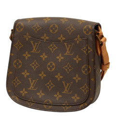 ルイ ヴィトン モノグラム サンクルーMM 斜め掛け ショルダーバッグ M51243 ブラウン PVC レザー レディース LOUIS VUITTON 【中古】