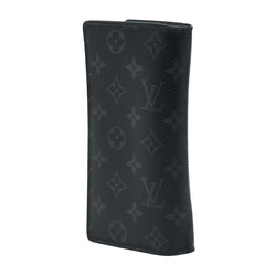 ルイ ヴィトン モノグラム エクリプス ポルトフォイユ ブラザ 長財布 M61697 ブラック グレー PVC レザー メンズ LOUIS VUITTON 【中古】