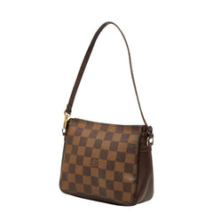 ルイ ヴィトン ダミエ トゥルース メイクアップ アクセサリーポーチ ハンドバッグ N51982 ブラウン PVC レザー レディース LOUIS VUITTON 【中古】