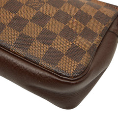 ルイ ヴィトン ダミエ トゥルース メイクアップ アクセサリーポーチ ハンドバッグ N51982 ブラウン PVC レザー レディース LOUIS VUITTON 【中古】