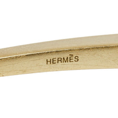 エルメス かんざし 木目 ヘアアクセサリー 髪飾り ブラウン ゴールド ウッド メッキ レディース HERMES 【中古】