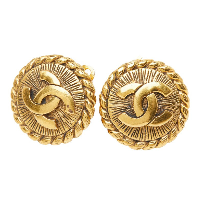 シャネル ココマーク イヤリング ゴールド メッキ レディース CHANEL 【中古】