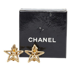 シャネル ココマーク 星 スター モチーフ イヤリング ゴールド メッキ レディース CHANEL 【中古】