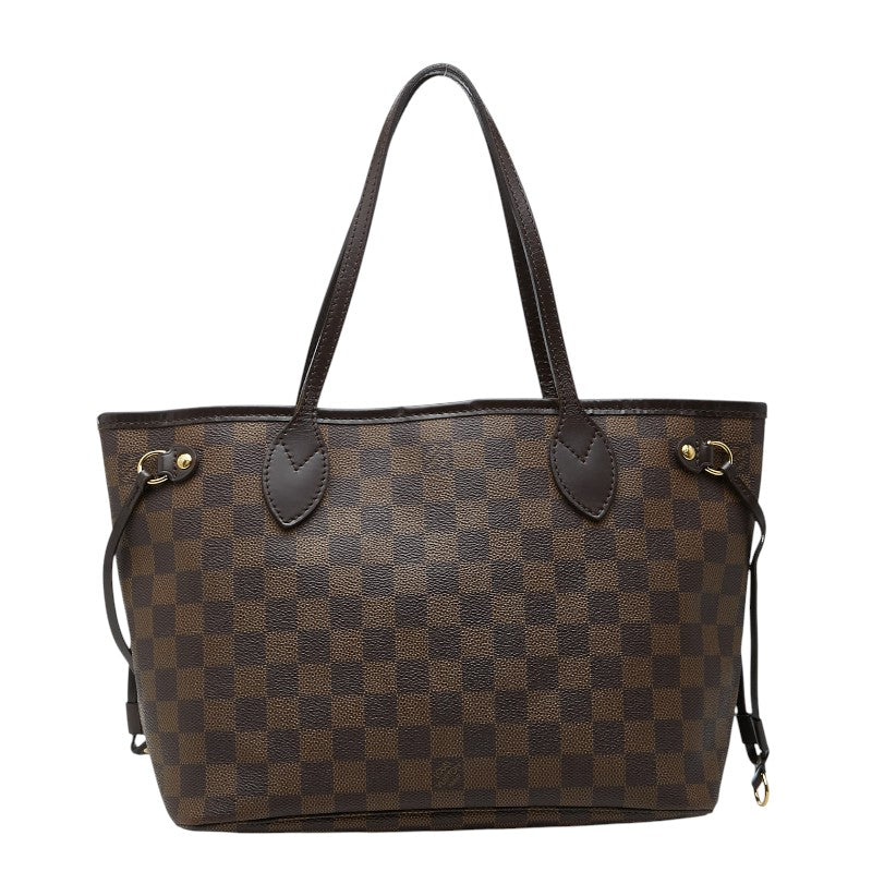 ルイ ヴィトン ダミエ ネヴァーフルPM トートバッグ ハンドバッグ N41359 ブラウン PVC レザー レディース LOUIS VUITTON 【中古】