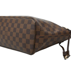 ルイ ヴィトン ダミエ ネヴァーフルPM トートバッグ ハンドバッグ N41359 ブラウン PVC レザー レディース LOUIS VUITTON 【中古】