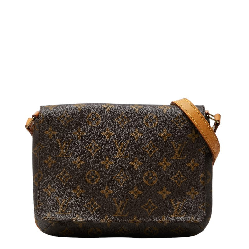 ルイ ヴィトン モノグラム ミュゼット タンゴ ショート ショルダーバッグ M51257 ブラウン PVC レザー レディース LOUIS VUITTON 【中古】