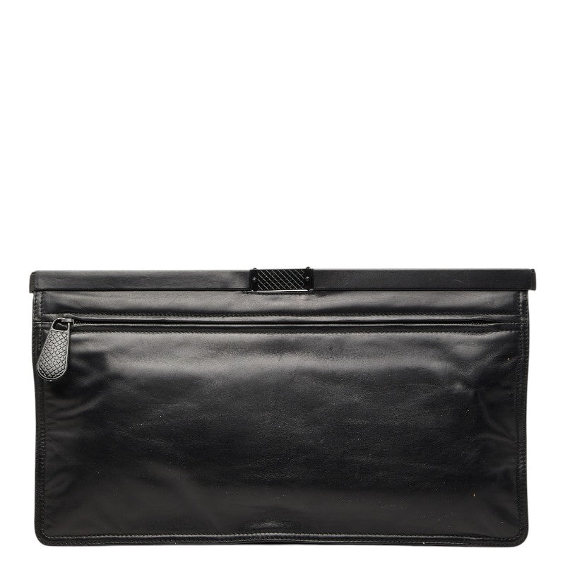 ボッテガヴェネタ クラッチバッグ セカンドバッグ ブラック レザー レディース BOTTEGAVENETA 【中古】