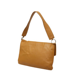 シャネル 2.55 チョコバー ショルダーバッグ ベージュ レザー レディース CHANEL 【中古】