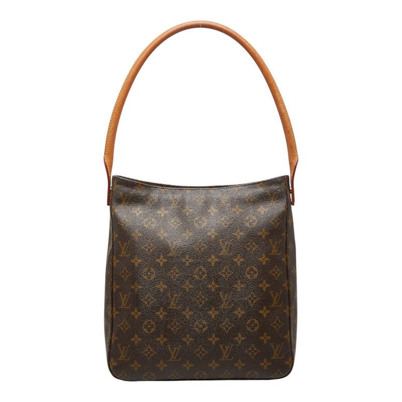 ルイ ヴィトン モノグラム ルーピングGM ワンショルダーバッグ ハンドバッグ M51145 ブラウン PVC レザー レディース LOUIS VUITTON 【中古】