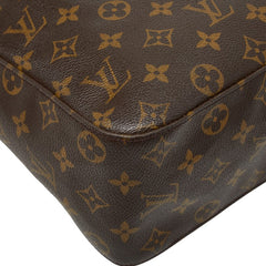 ルイ ヴィトン モノグラム ルーピングGM ワンショルダーバッグ ハンドバッグ M51145 ブラウン PVC レザー レディース LOUIS VUITTON 【中古】