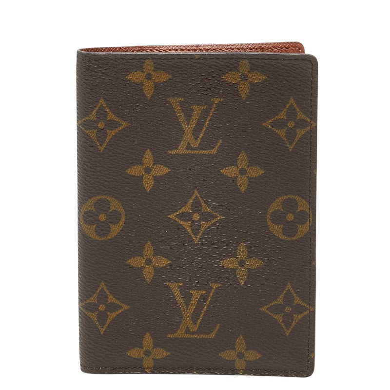 ルイ ヴィトン モノグラム クーヴェルテュール パスポール パスポートケース M60188 ブラウン PVC レディース LOUIS VUITTON 【中古】