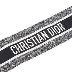 ディオール D-Floral ミッツァ ツイリー スカーフ ホワイト シルク レディース Dior 【中古】