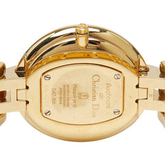 ディオール バギラ 腕時計 D47-155 クオーツ ゴールド文字盤 メッキ レディース Dior 【中古】