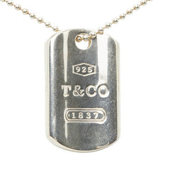 ティファニー 1837 タグ ネックレス SV925 シルバー レディース TIFFANY&Co. 【中古】