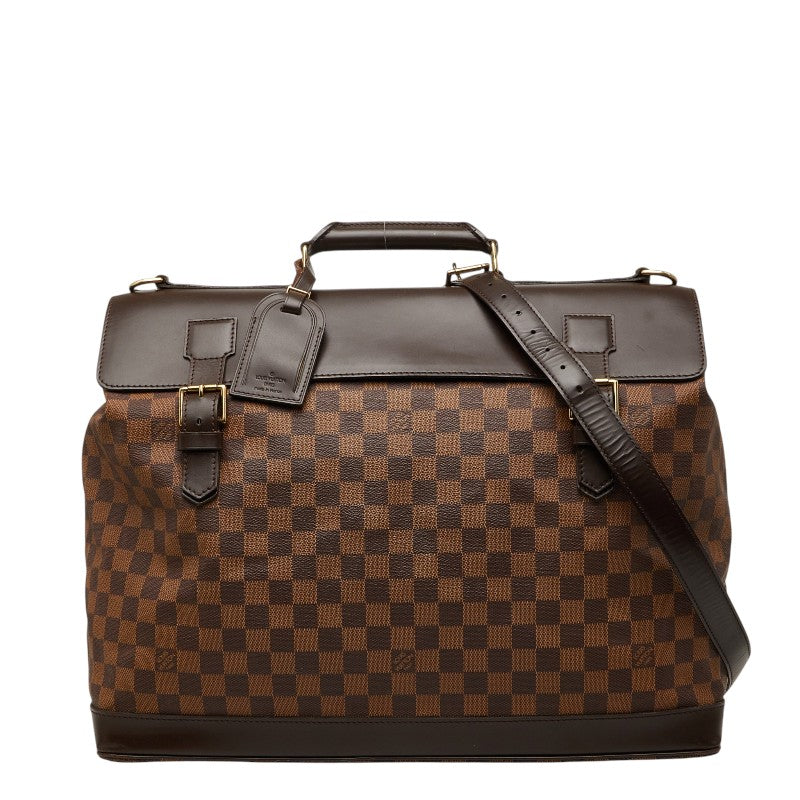 ルイ ヴィトン ダミエ ウエストエンドPM ボストンバッグ ショルダーバッグ 2WAY N41130 ブラウン PVC レザー レディース LOUIS VUITTON 【中古】