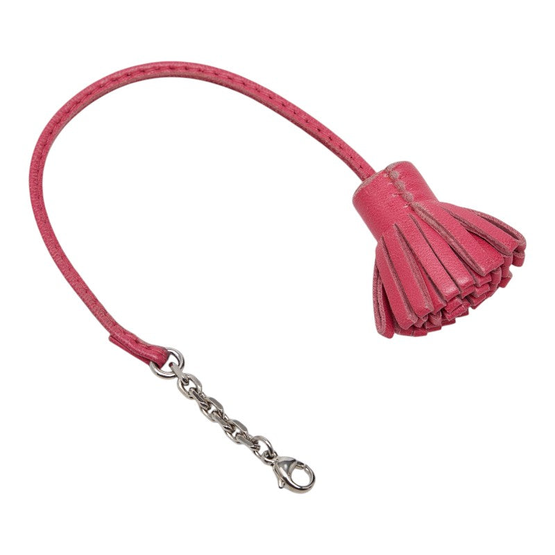 エルメス カルメンチータ ブックマーク バッグチャーム キーホルダー ピンク アニョーミロ レディース HERMES 【中古】