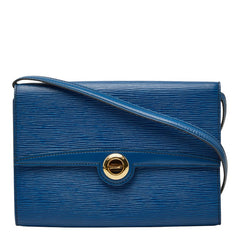 ルイ ヴィトン エピ ポシェット アルシュ ショルダーバッグ M52575 トレドブルー ブルー レザー レディース LOUIS VUITTON 【中古】