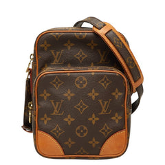 ルイ ヴィトン モノグラム アマゾン 斜め掛け ショルダーバッグ M45236 ブラウン PVC レザー レディース LOUIS VUITTON 【中古】