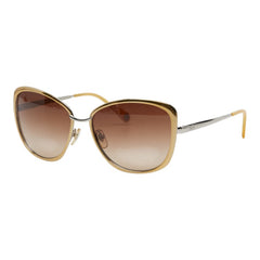ドルチェアンドガッバーナ ロゴ サングラス シルバー ゴールド メタル レディース DOLCE&GABBANA 【中古】