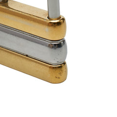 カルティエ トリニティ カデナ 南京錠 モチーフ キーリング チャーム ゴールド シルバー メッキ メタル レディース CARTIER 【中古】