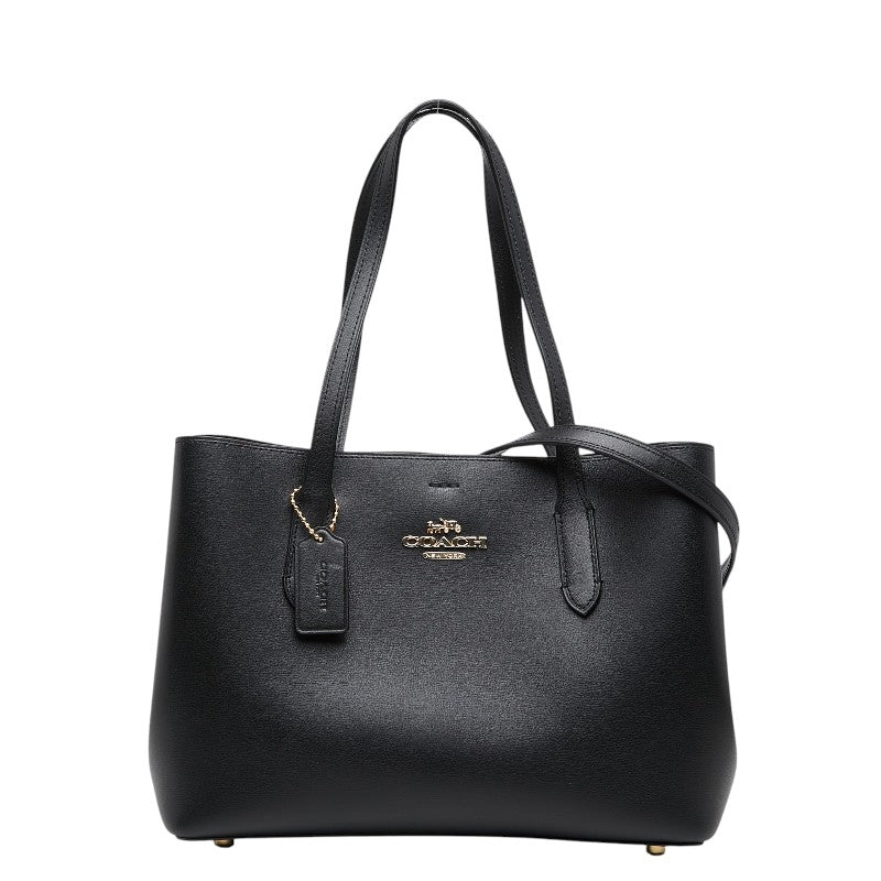 コーチ ショルダーバッグ トートバッグ 2WAY F48733 ブラック レザー レディース COACH 【中古】