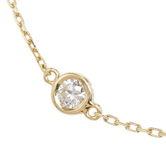 K18YG イエローゴールド ダイヤ0.06ct ブレスレット レディース 【中古】