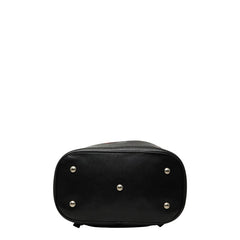 サンローラン ツイード リュック バックパック 巾着 レッド レザー ウール レディース SAINT LAURENT 【中古】