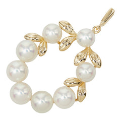 ミキモト 真珠 K14YG イエローゴールド アコヤパール4.4～5.3mm ペンダントトップ ネックレス レディース MIKIMOTO 【中古】