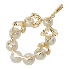ミキモト 真珠 K14YG イエローゴールド アコヤパール4.4～5.3mm ペンダントトップ ネックレス レディース MIKIMOTO 【中古】