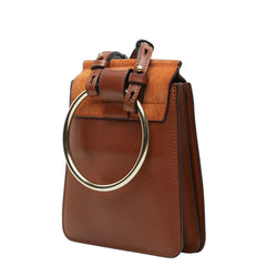 クロエ フェイ スモール 斜め掛け ショルダーバッグ ブレスレットバッグ ブラウン レザー スウェード レディース Chloe 【中古】