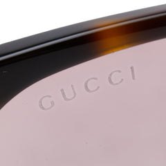 グッチ アジアンフィット サングラス GG0461SA ブラウン プラスチック レディース GUCCI 【中古】