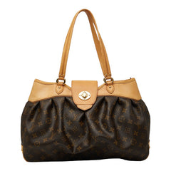 ルイ ヴィトン モノグラム ボエシMM ハンドバッグ トートバッグ M45714 ブラウン PVC レザー レディース LOUIS VUITTON 【中古】