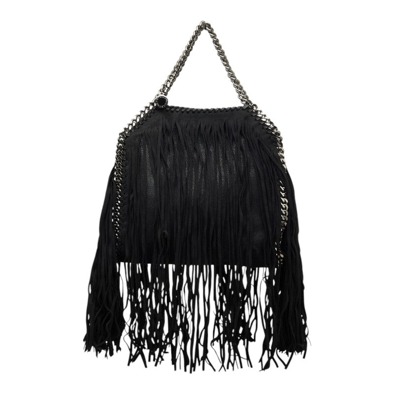 ステラマッカートニー ファラベラ フリンジ チェーン ショルダーバッグ トートバッグ ブラック ポリエステル レディース Stella McCartney 【中古】