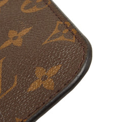ルイ ヴィトン モノグラム ネヴァーフル付属品 ポーチ ミニクラッチバッグ ブラウン PVC レザー レディース LOUIS VUITTON 【中古】
