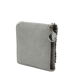 ステラマッカートニー ファラベラ 三つ折り財布 グレー ポリエステル レディース Stella McCartney 【中古】