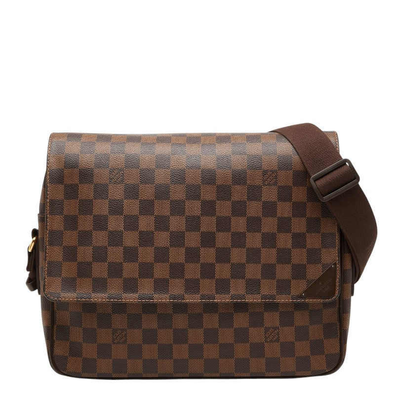 ルイ ヴィトン ダミエ シェルトンMM 斜め掛け ショルダーバッグ N41149 ブラウン PVC レザー レディース LOUIS VUITTON 【中古】