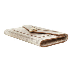 ブルガリ セルペンティ フォーエバー パイソン 長財布 ゴールド ベージュ レザー レディース BVLGARI 【中古】