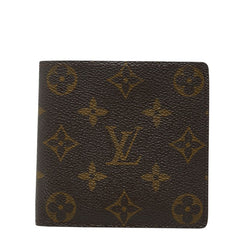ルイ ヴィトン モノグラム ポルトビエ カルトクレディ モネ 二つ折り財布 M61665 ブラウン PVC レディース LOUIS VUITTON 【中古】