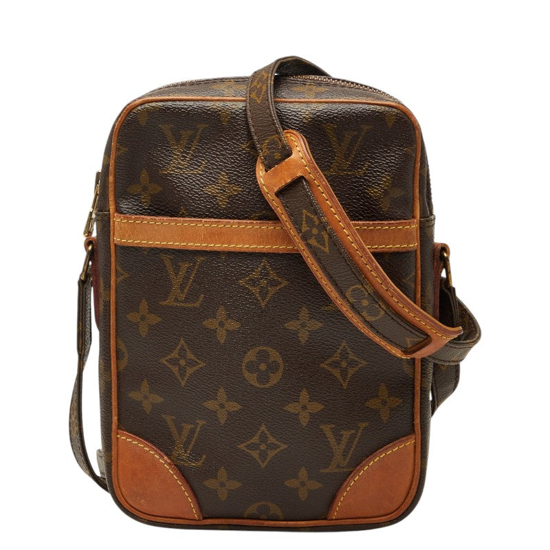 ルイ ヴィトン モノグラム ダヌーブ 斜め掛け ショルダーバッグ M45266 ブラウン PVC レザー レディース LOUIS VUITTON 【中古】