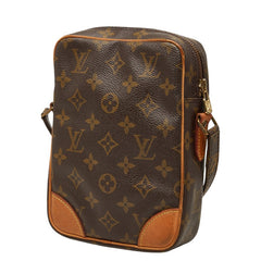 ルイ ヴィトン モノグラム ダヌーブ 斜め掛け ショルダーバッグ M45266 ブラウン PVC レザー レディース LOUIS VUITTON 【中古】